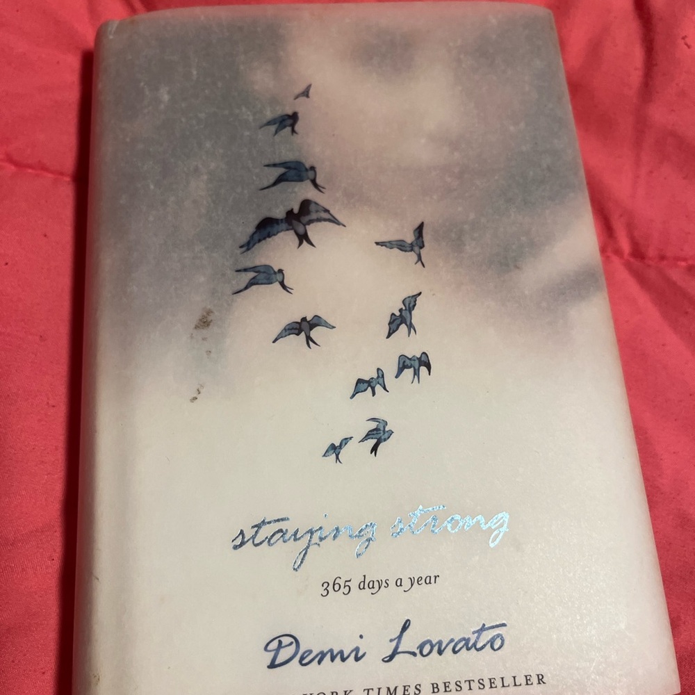 Demi Lovato Staying Strong 365 Days a Year Hardcover Journal - White/Blue